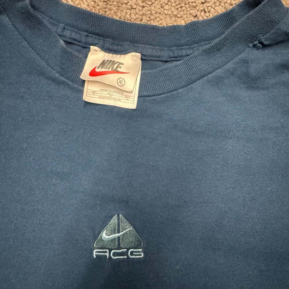 Vintage 90s Nike ACG Long Sleeve T-Shirt With Embroidered Center Swoosh